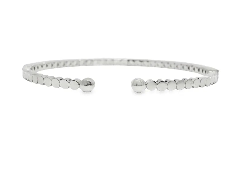18K Solid Gold 2.82 Carat Lab Grown Diamond Bangle - Side View | Riyanika Jewels