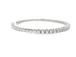 18K Solid Gold 2.82 Carat Lab Grown Diamond Bangle - Close Up | Riyanika Jewels