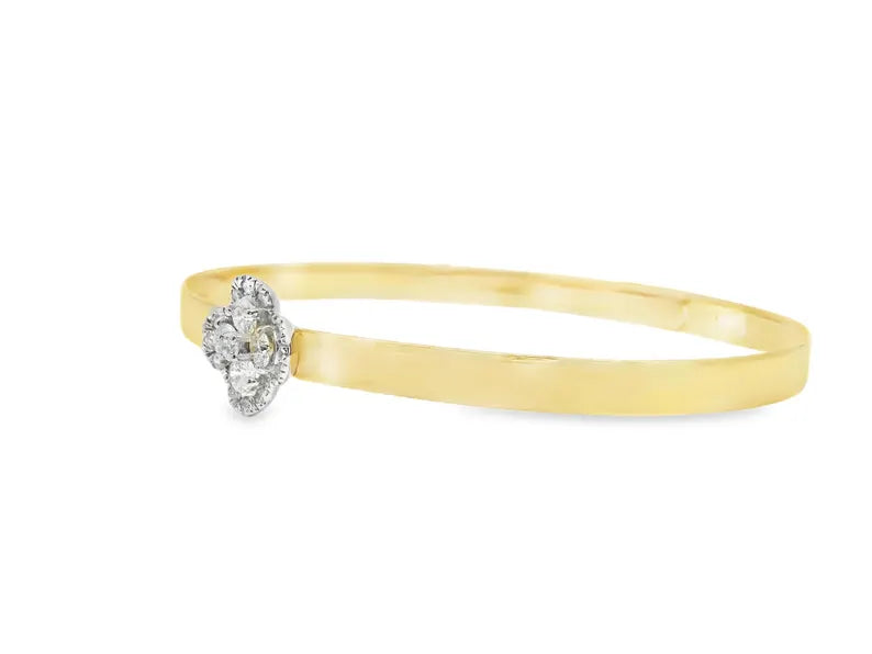 18K Solid Gold 0.60 Carat Lab Grown Diamond Bangle - Detail | Riyanika Jewels