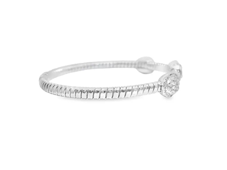 14K 1.6ct Natural Diamond Bangle