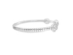 18K Solid Gold 1.60 Carat Lab Grown Diamond Bangle - Close Up | Riyanika Jewels