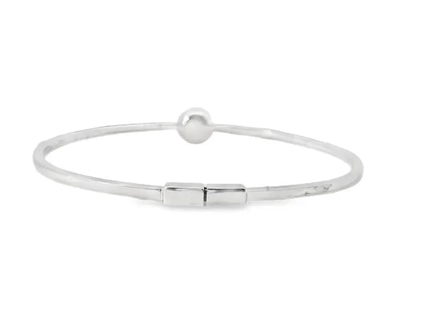 18K Solid Gold 1.14 Carat Lab Grown Diamond Bangle - Side View | Riyanika Jewels