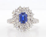14K 2.36ct Lab Grown Diamond Radiant Cut Cocktail Ring