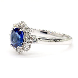 14K 1.27ct Lab Grown Diamond Oval Cut Cocktail Ring
