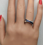 14K 1.15ct Lab Grown Diamond Princess Cut Cocktail Band