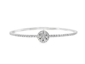 14K 1.14ct Natural Diamond Bangle