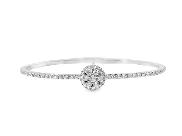 14K 1.14ct Natural Diamond Bangle