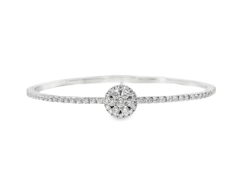 18K Solid Gold 1.14 Carat Lab Grown Diamond Bangle | Riyanika Jewels