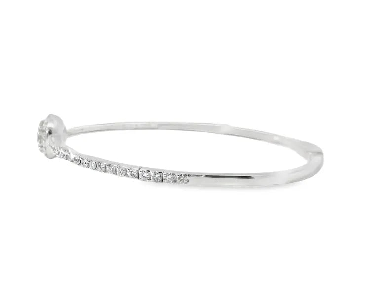 18K Solid Gold 1.14 Carat Natural Diamond Bangle - Detail | Riyanika Jewels