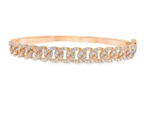 14K 1.7ct Lab Grown Diamond Bangle