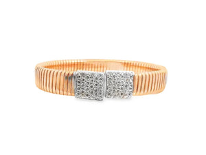 18K Solid Gold 1.68 Carat Natural Diamond Bangle | Riyanika Jewels