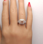 1.5ct Lab Grown Diamond Cushion Cut Ring in 18K Solid Gold | Riyanika