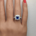 14K 1.77ct Lab Grown Diamond Cushion Cut Cocktail Ring