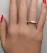 14K 0.5ct Lab Grown Diamond Round Cut Eternity Band