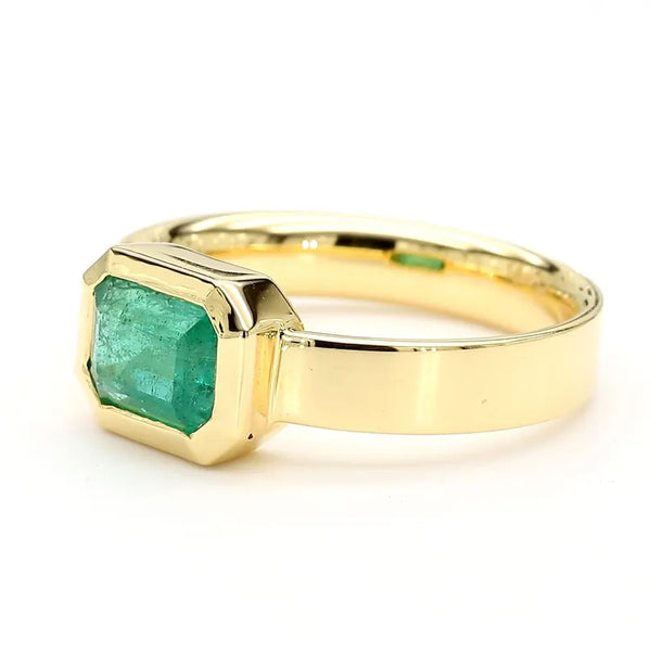 14K 1.41ct Emerald Cocktail Ring