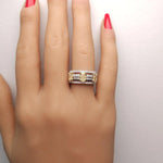 2.13ct Fancy Yellow Diamond Oval Cut Cocktail Ring in 18K Solid Gold | Riyanika