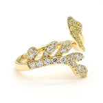 14K 0.76ct Lab Grown Yellow Diamond Round Cut Cocktail Band