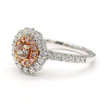 1.08ct Lab Grown Diamond Cushion Cut Ring in 18K Solid Gold | Riyanika