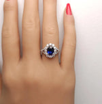 14K 2.47ct Lab Grown Diamond Oval Cut Cocktail Ring