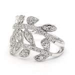 14K 0.9ct Lab Grown Diamond Round Cut Cocktail Ring