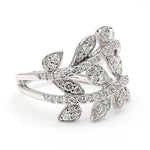 18K Solid Gold Round Lab Grown Diamond 0.90 Carat Cocktail Ring | Riyanika Jewels