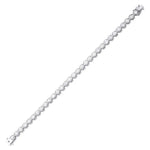 18K Solid Gold Lab Grown Diamond 10 Carat Infinity Tennis Bracelet - Detail | Riyanika Jewels