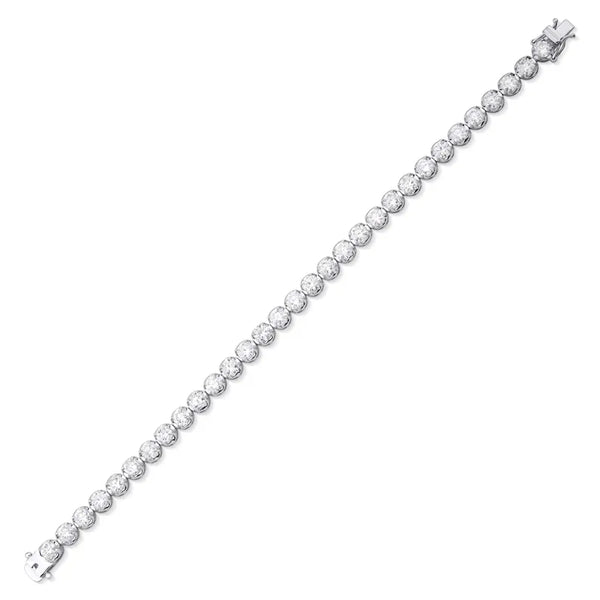 18K Solid Gold Lab Grown Diamond 10 Carat Infinity Tennis Bracelet | Riyanika Jewels