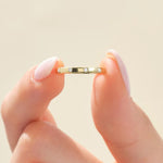 18K Solid Gold 1.00 CT Natural Diamond Flush Set Wedding Band - View 6 | Riyanika Jewels