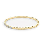 18K Solid Gold Lab Grown Diamond Flexi Bangle - View 6 | Riyanika Jewels