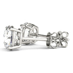 18K Solid Gold 1.50 CTW Natural Diamond Solitaire Stud Earrings - View 7 | Riyanika Jewels