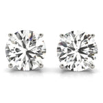 14K 1.5ct Natural Diamond Solitaire Stud Earrings
