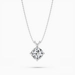 14K 2ct Lab Grown Diamond Cushion Cut Solitaire Pendant