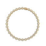 14K Natural Diamond Round Cut Tennis Bracelet