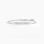 18K Solid Gold Multi-Shape Lab Grown Diamond Bracelet - View 8 | Riyanika Jewels