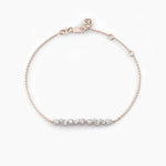 14K Solid Gold Multi-Shape Lab Grown Diamond Bracelet