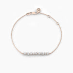 18K Solid Gold Multi-Shape Natural Diamond Bracelet - Close Up | Riyanika Jewels