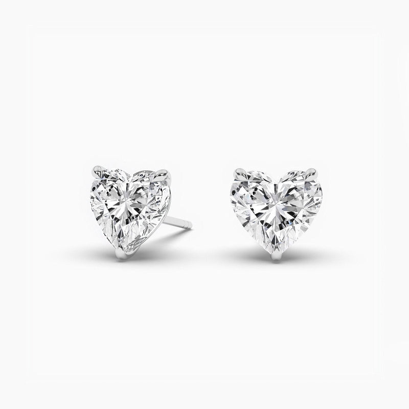 14K Lab Grown Diamond Solitaire Stud Earrings