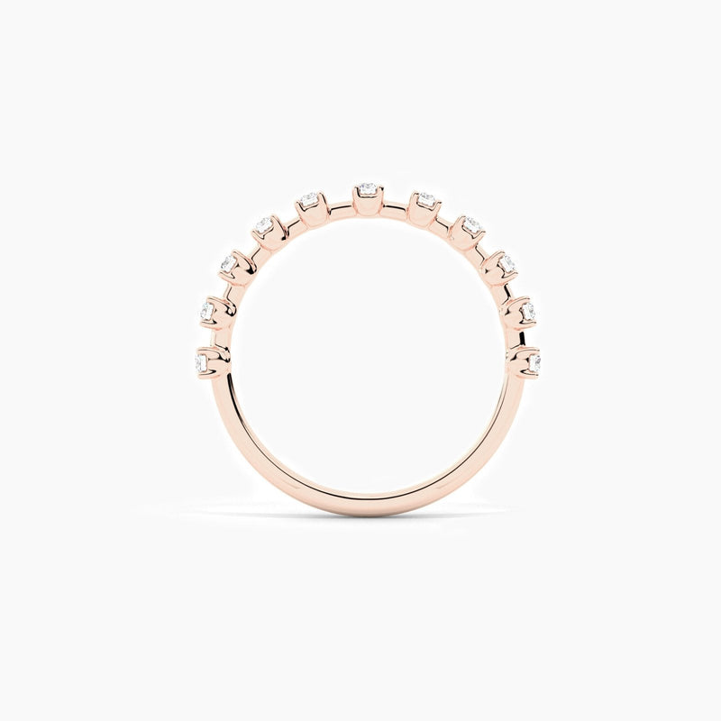14K Natural Diamond Round Cut Ring