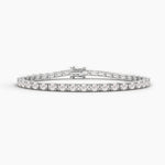 14K Lab Grown Diamond Emerald Cut Tennis Bracelet