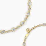 14K Lab Grown Diamond Oval Cut Tennis Bracelet