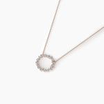14K Natural Diamond Cluster Pendant