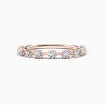 18k Solid Gold Round Natural Diamond Ring For Anniversary Gift - View 7 | Riyanika Jewels
