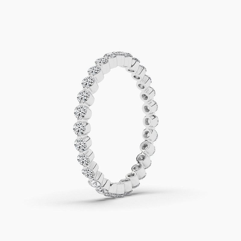 14K Natural Diamond Eternity Band