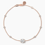 14K 1ct Lab Grown Diamond Bracelet