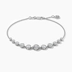 14K Natural Diamond Bezel Bracelet