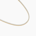 14K Solid Gold Flexible Lab Grown Diamond Tennis Necklace | Choker Necklace