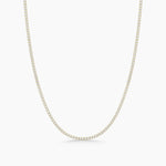 14K Solid Gold Flexible Lab Grown Diamond Tennis Necklace | Choker Necklace