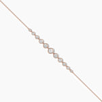 14K Natural Diamond Bezel Bracelet