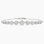 14K Lab Grown Diamond Bezel Bracelet