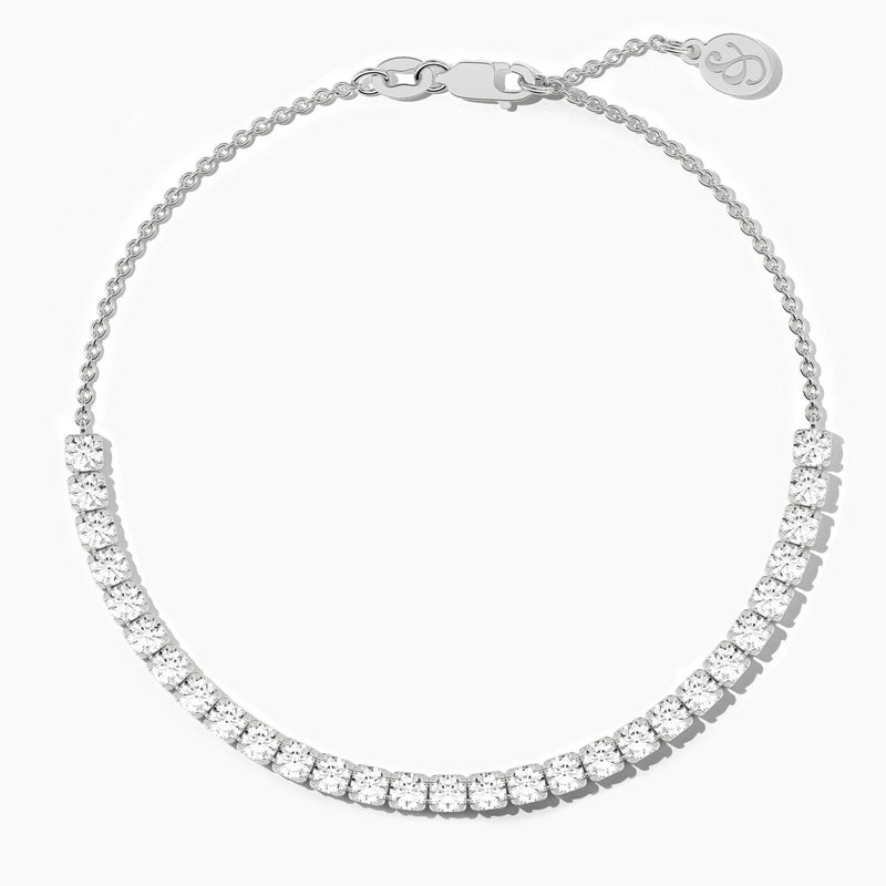 14K Solid Gold 3.00mm Natural Diamond Tennis Bracelet